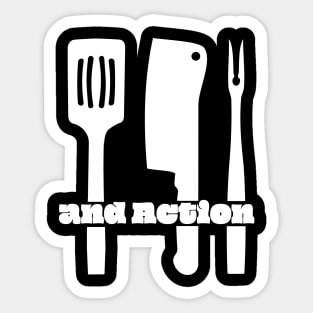 Grillen and Action Sticker